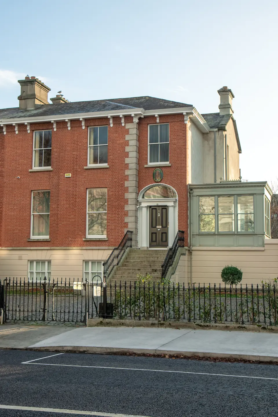 Exterior of the Embassy of Belgium in Dublin, Ireland