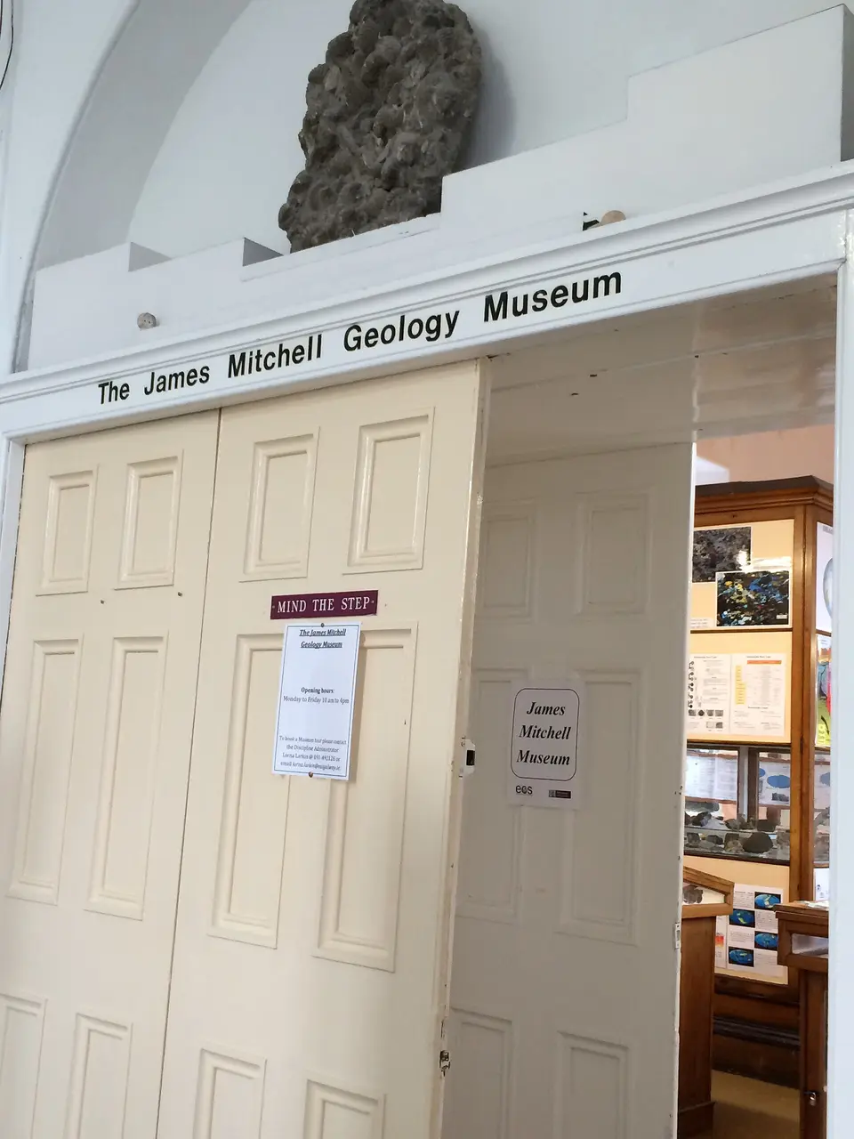 The entrance to the James Mitchel Museum at NUI Galway