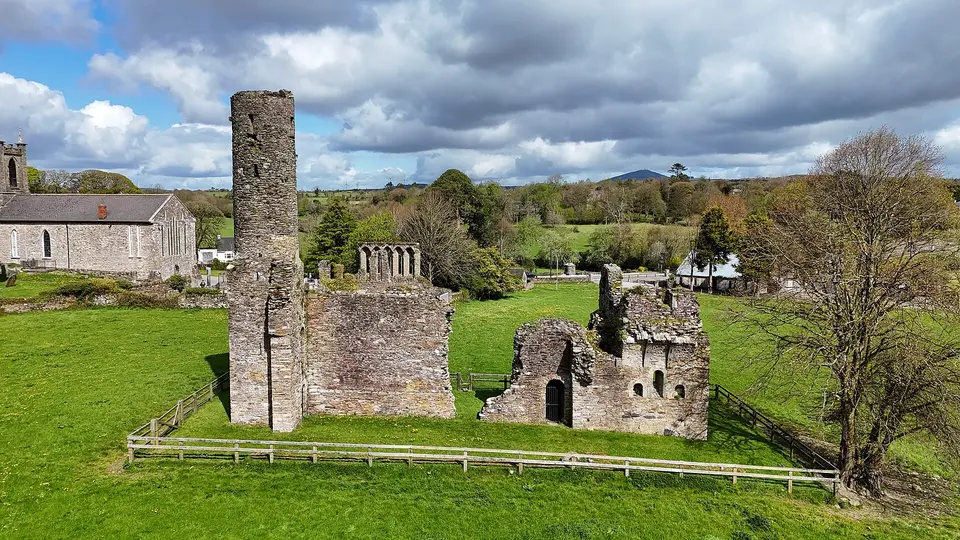 Ferns Abbey aerial photo
