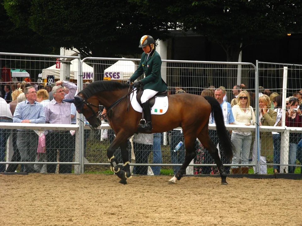 Jessica Kürten and Castle Forbes Libertina at the Dublin Horse Show in 2008. Archive photograph.