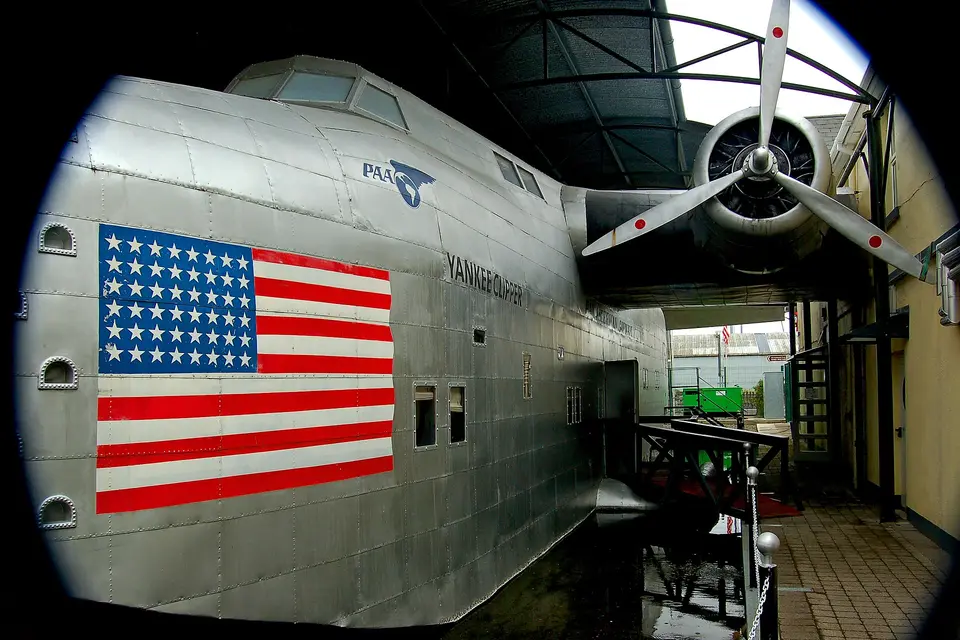 Foynes - Main Street (N69) - Foynes Flying Boat Museum - B314 Frontal View