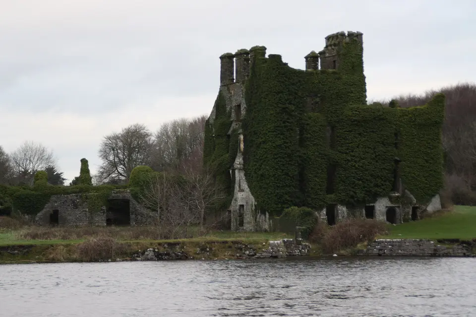 Menlough Castle On North Bank of River Corrib.