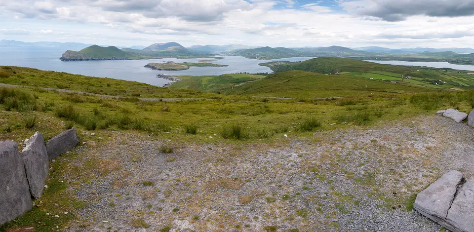 Geokaun Mountain - The view to the northeast from the top of the mountain