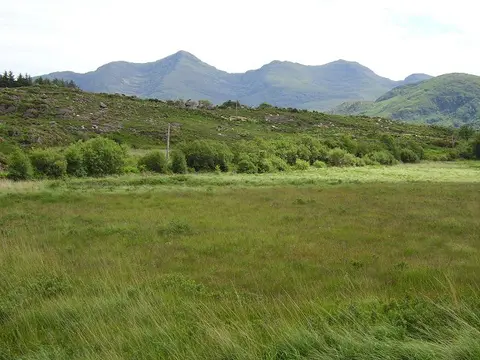 Gleann Chárthaigh A Glencar bog backed by Mullaghanattin /Mullach an Aitin, a rather spectacular peak which is high on my "to do" list.