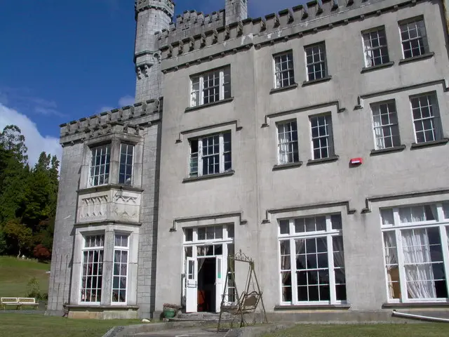 Glenart Castle, Arklow, County Wicklow South side of Glenart Castle which overlooks the gardens as they slope away with the landscape.