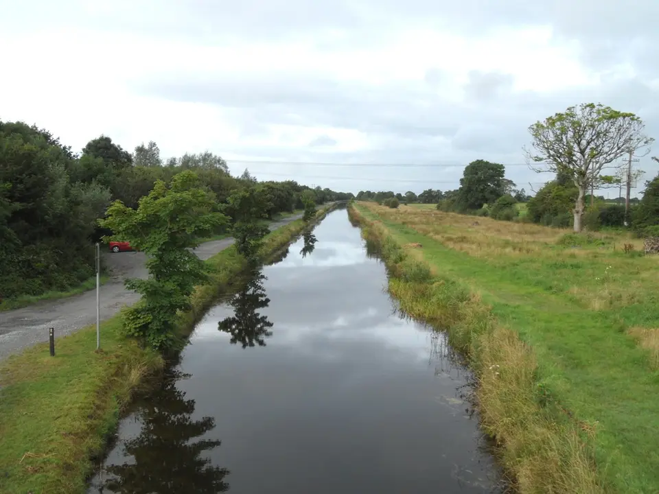 Grand Canal from L'estrange Bridge in Clonony, Co. Offaly