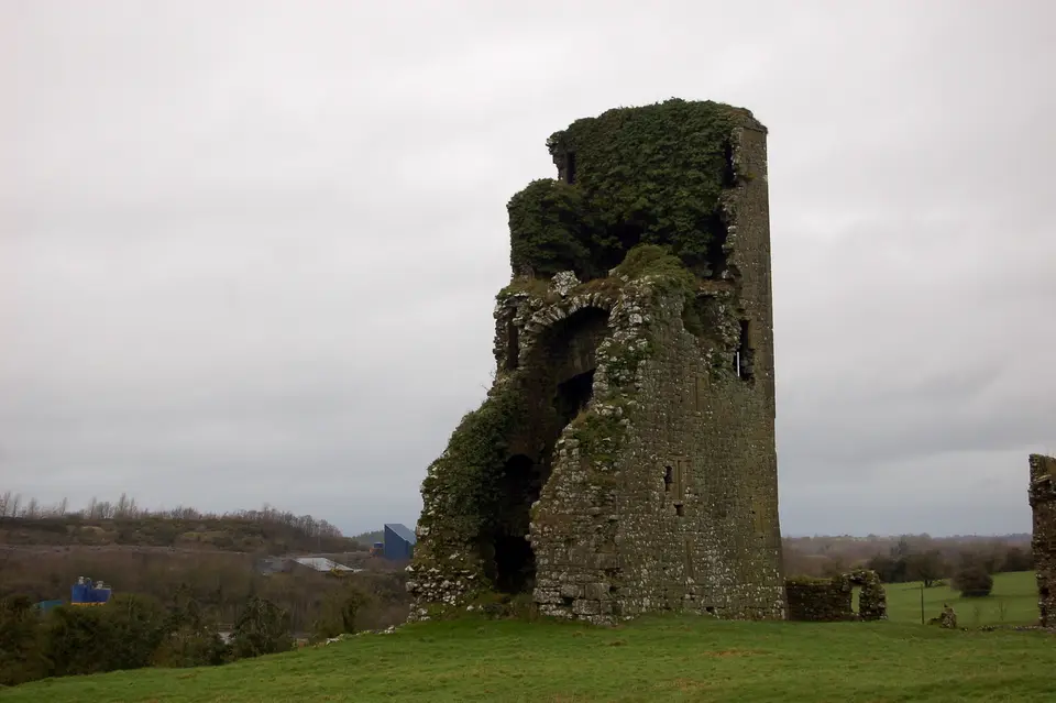 This five-storey ruin of a tower house is part of the Graystown Castle complex. It is on private land, please do not enter the field.