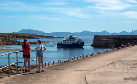 A view of Tory Island harbour.