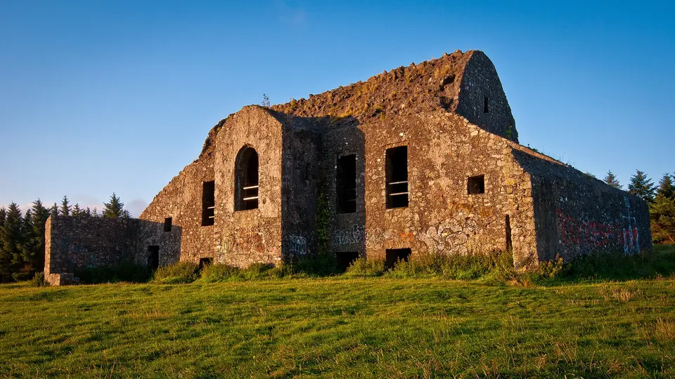 Dawn at the Hell Fire Club, Dublin.