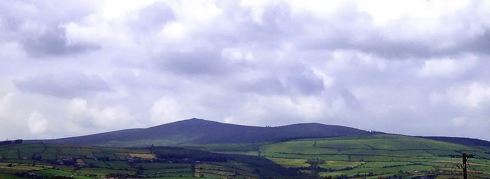 Croughan Mountain on the Wicklow/Wexford border in South Leinster, Ireland