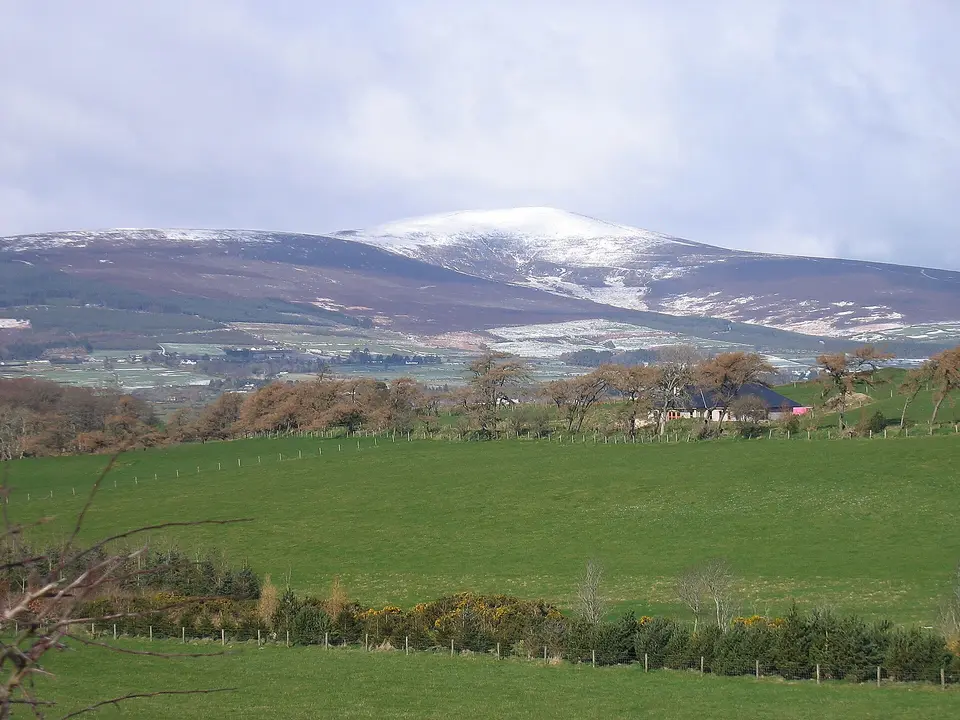 Djouce Mountain in North Wicklow viewed from approx. 6km SE of the summit.