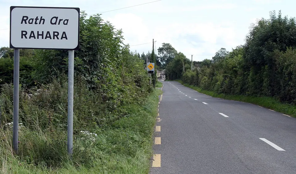 Village of Rahara on the R362 in County Roscommon