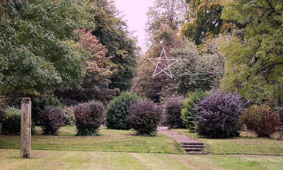 Park in village centre of Summerhill, County Meath, Ireland