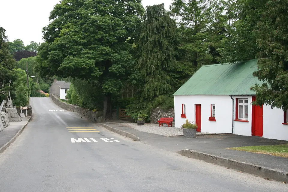 Watch House Village, County Wexford, Ireland. The bridge leads into County Carlow and the twin village of Clonegal.