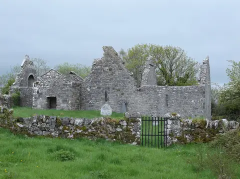 Photograph of the remains of Inchicronan Priory, Co. Clare, Ireland