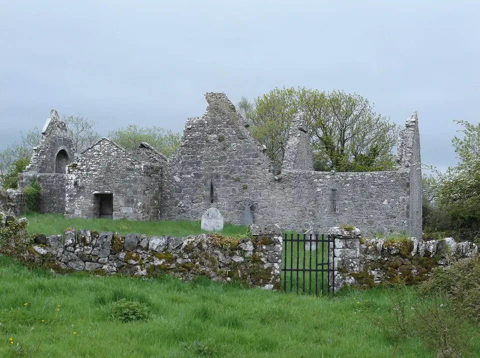 Photograph of the remains of Inchicronan Priory, Co. Clare, Ireland