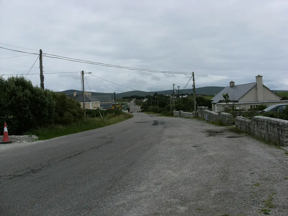 Inver village (Inbhear), Erris, County Mayo, Ireland.
