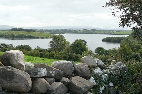 Islandeady Lough This is the largest lough in the area and covers parts of seven squares including half of this one. The land beyond the promontory is not in this square.