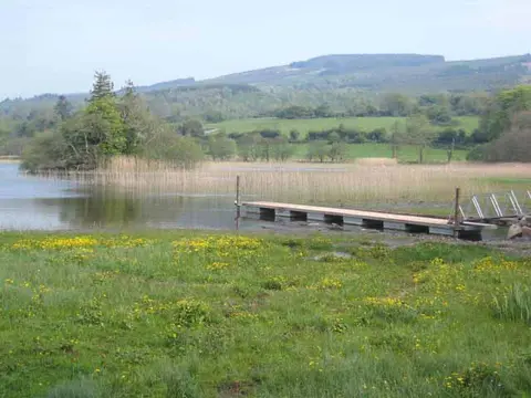 Jetty on Lough Meelagh geograph.org.uk 799736