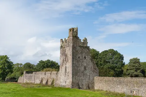 Water tower and gate on the south wall of the monastic precinct.