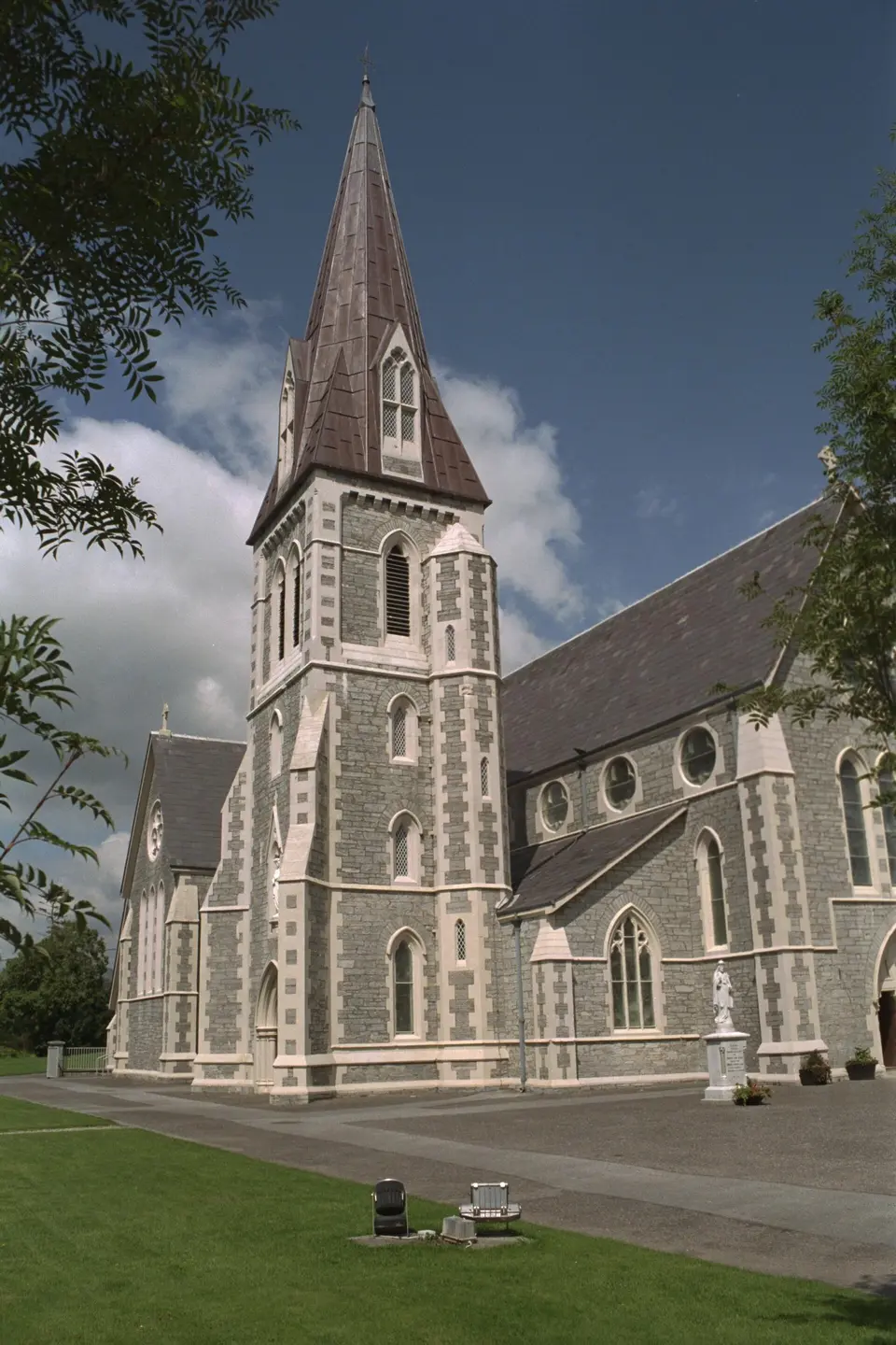 Roman Catholic Holy Cross Church, designed by the brothers Joseph Aloysius and Charles Francis Hansom, and built 1859–1864.