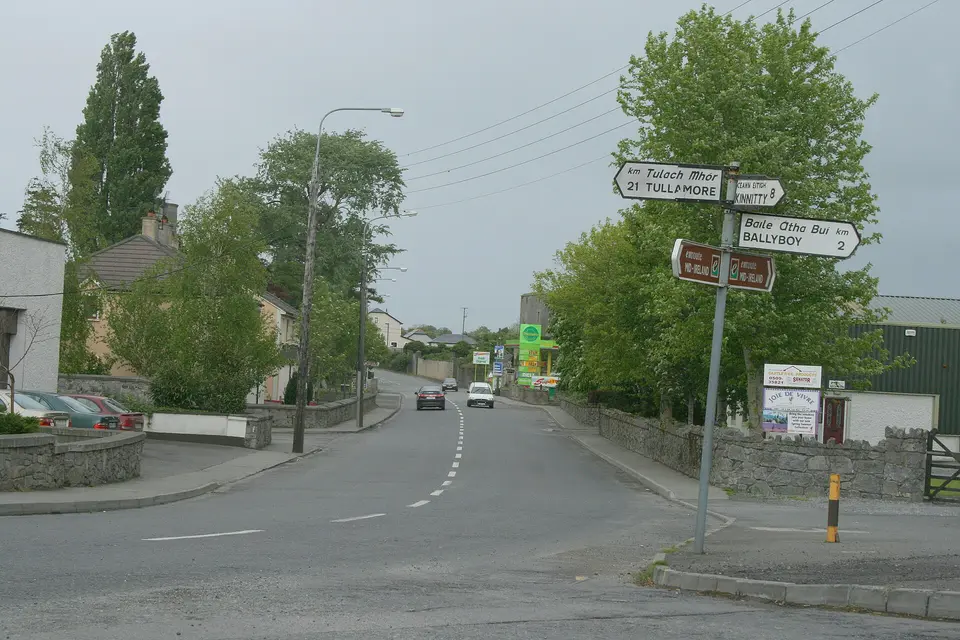 N52 road at Kilcormac, County Offaly