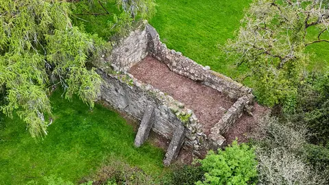 Kilcroney Church aerial photo