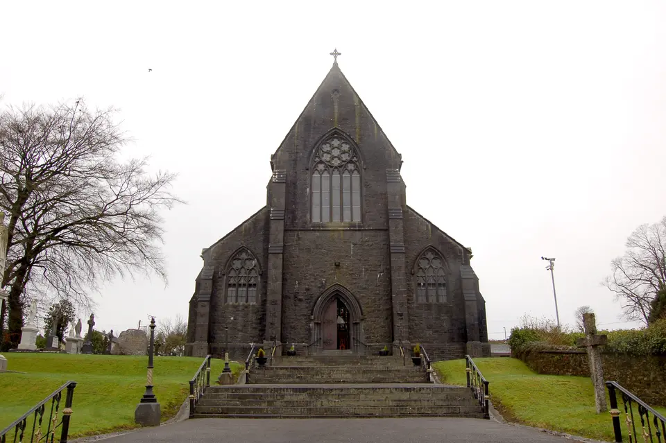 St Mary's Church in Killenaule, built between 1855 and 1865 from limestone. The architect was J.J. McCarthy.