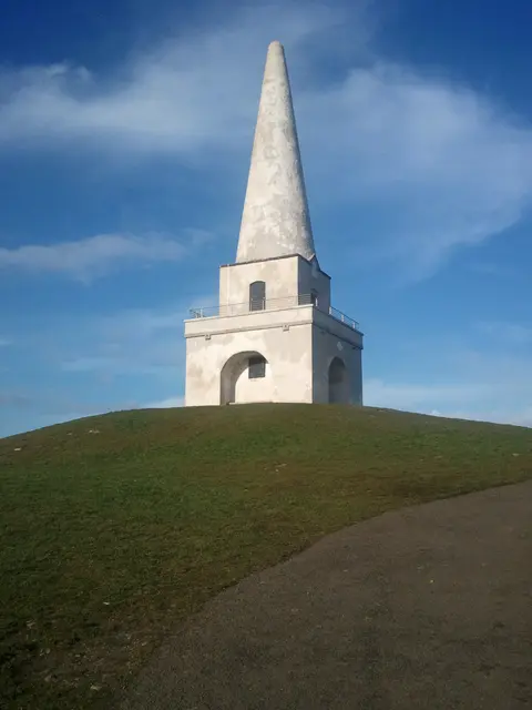 Obelisk on the top of Killiney Hill in Ireland, south of Dublin.