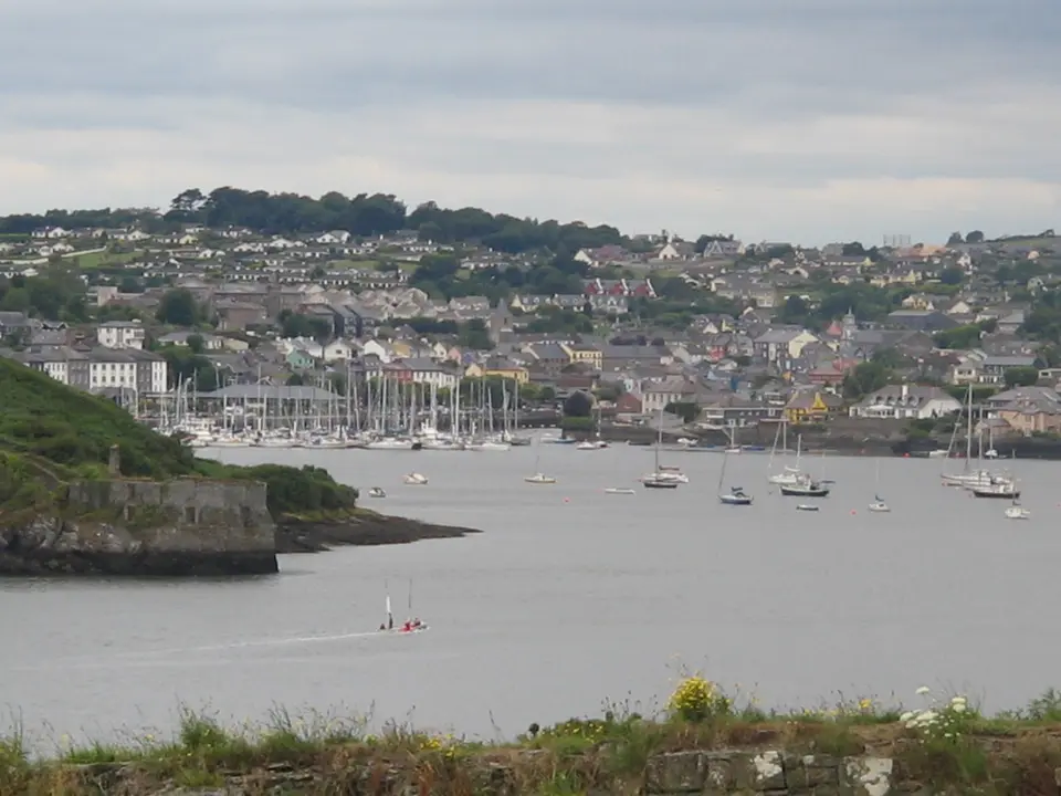 Town of Kinsale in the Ireland. Harbour.