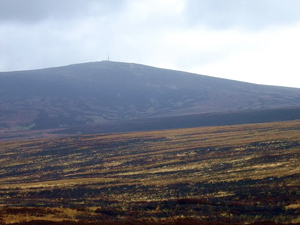 Kippure viewed from the south, near the Sally Gap.