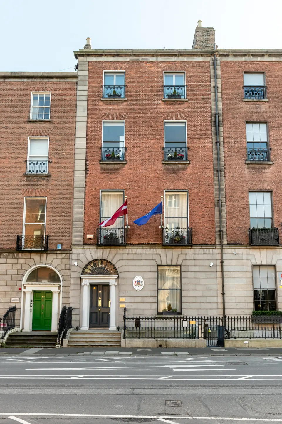 Exterior of the Embassy of Latvia in Dublin