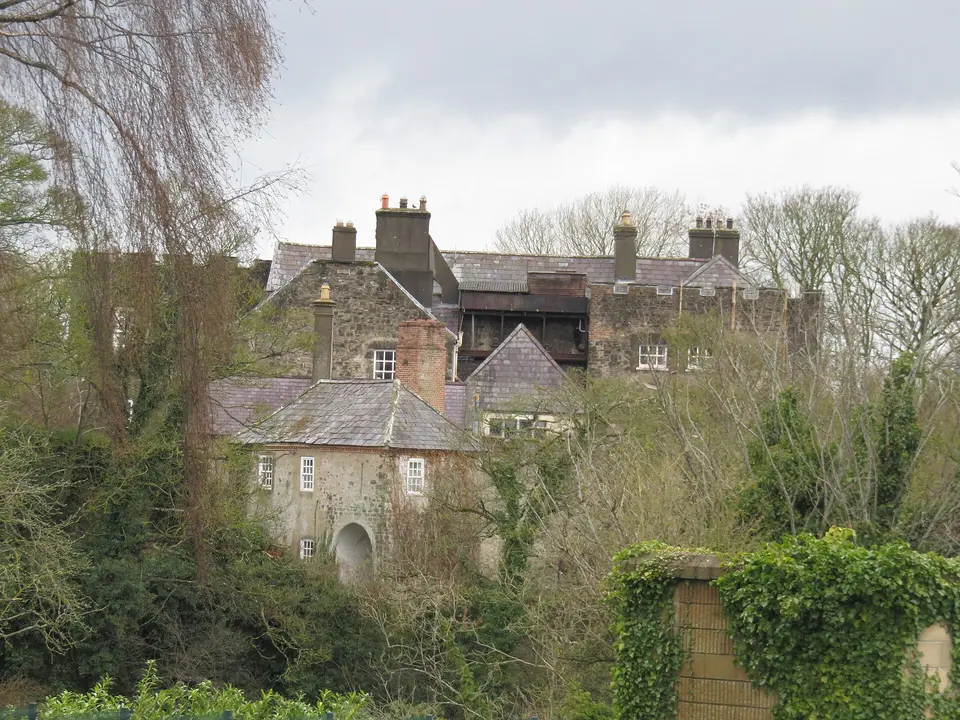 Rearview of Leixlip Castle taken from near the Hydroelectric Dam on the outskirts of the town.