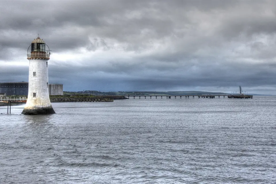 Lighthouse on Shannon river at Tarbert