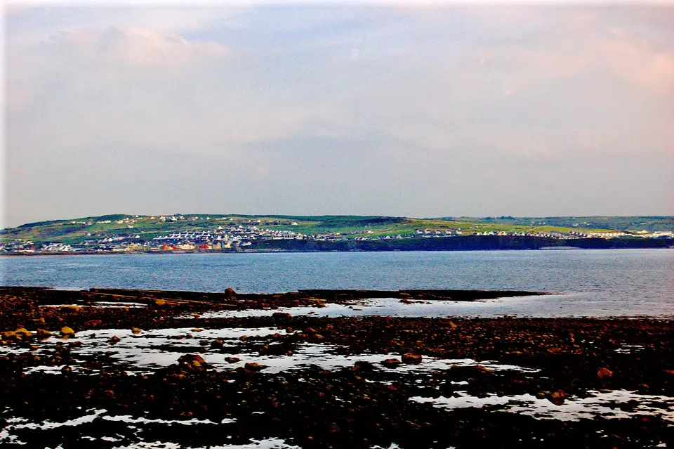 Liscannor Bay in Foreground, Lehinch in Distance