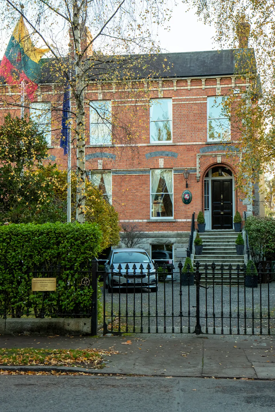 Exterior of the Lithuania Embassy in Dublin, Ireland