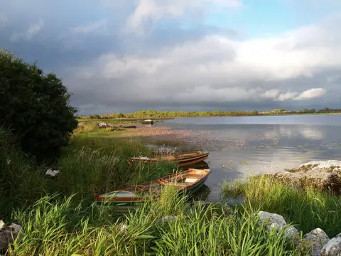 Lough Atedaun One of many limestone lakes in the area