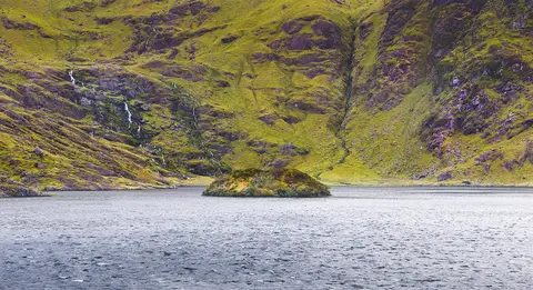 Lough Callee (Loch Caillí) on a windy day