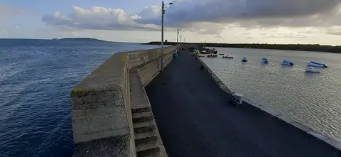 Loughshinny pier and harbour, County Dublin, Ireland