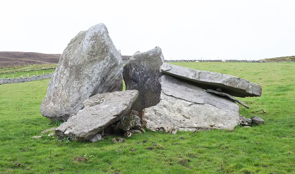 Westmost megalithic tomb at Malin More. This is listed as national monument 139 (4) in state care.
