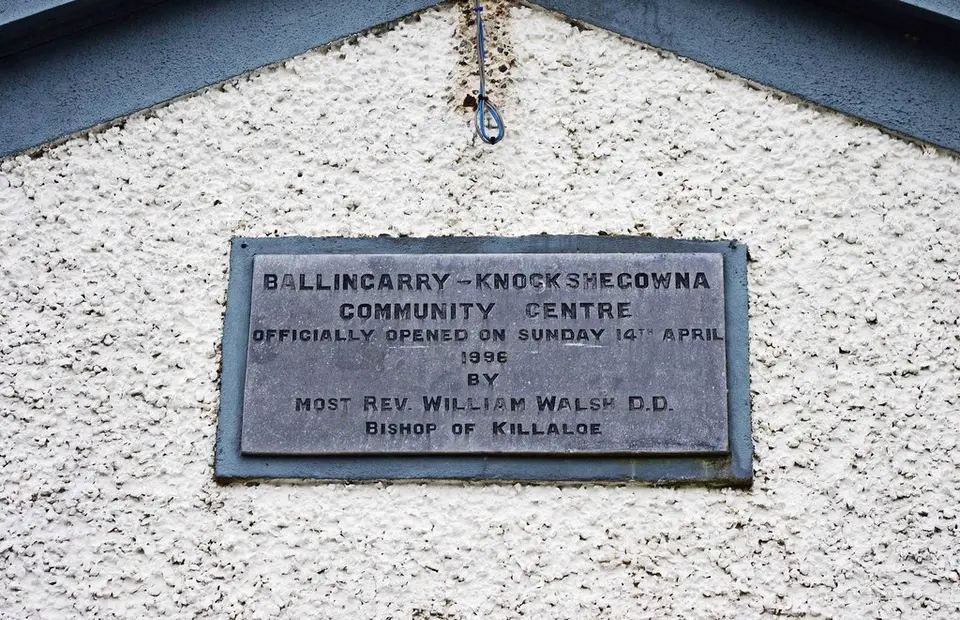 Memorial stone on Ballingarry - Knockshegowna Community Centre, Ballingarry, Co. Tipperary