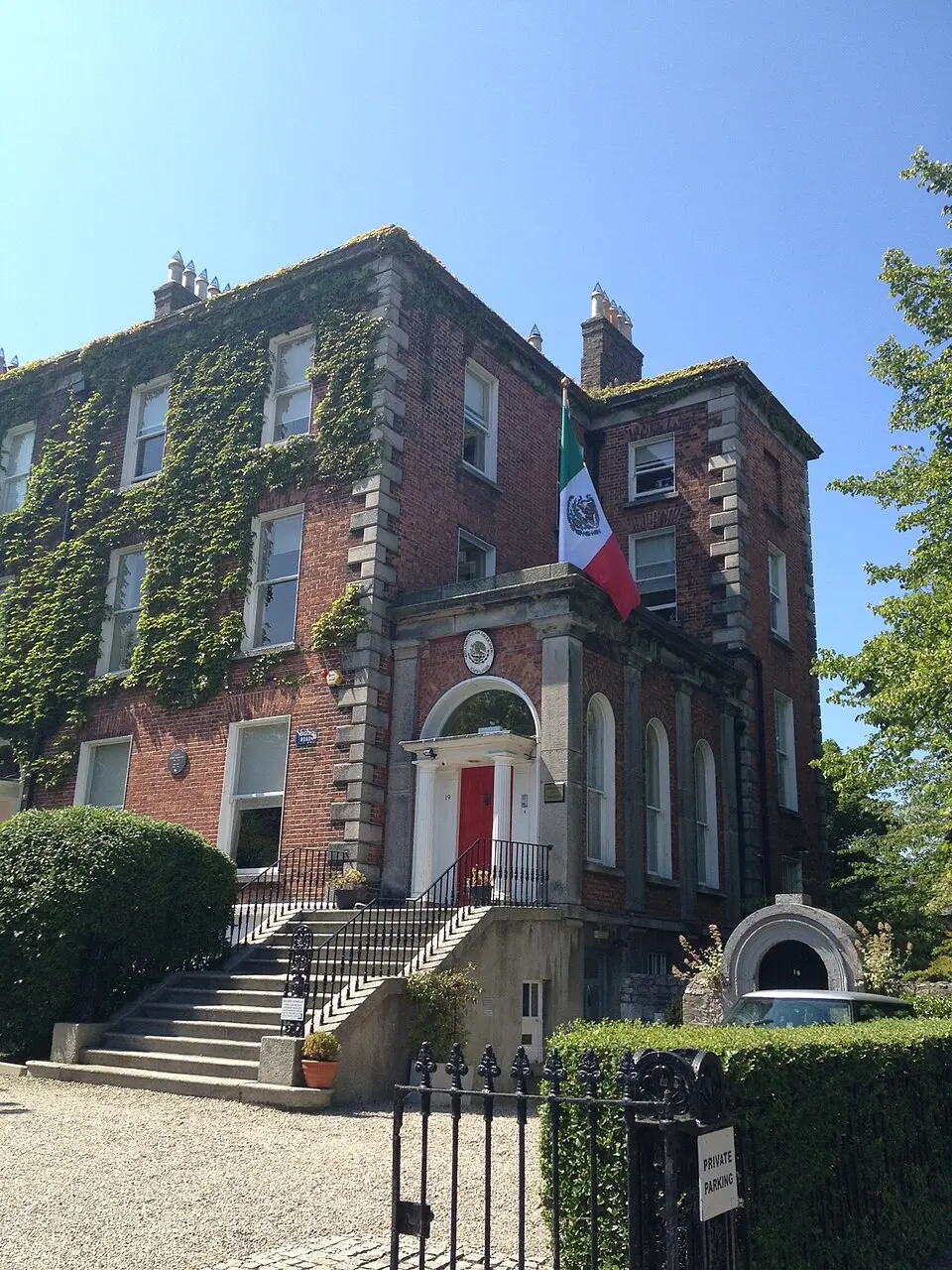 Embassy of Mexico in Ireland on Raglan Road, Dublin.