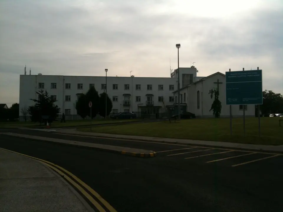 View of Midlands Regional Hospital, Portlaoise, County Laois, Ireland.