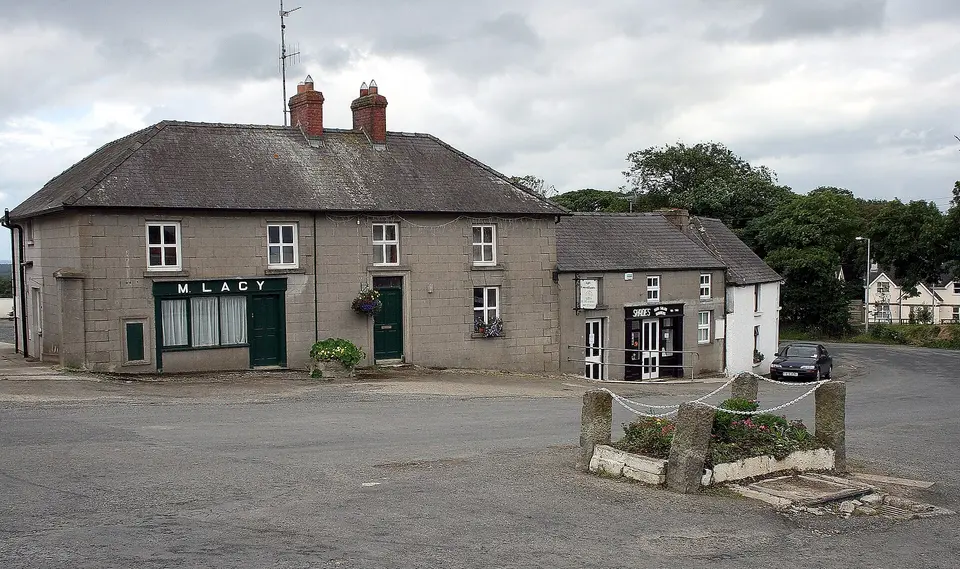 Monamolin, County Wexford, near to Monamolin, Buffer's Alley Cross Roads, Clone Cross Roads and Mounthoward Cross Roads, Wexford, Ireland. Village square.