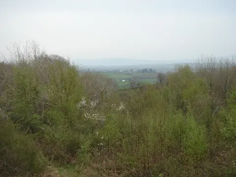 View from inner rampart of Mooghaun hill fort county Clare, Ireland