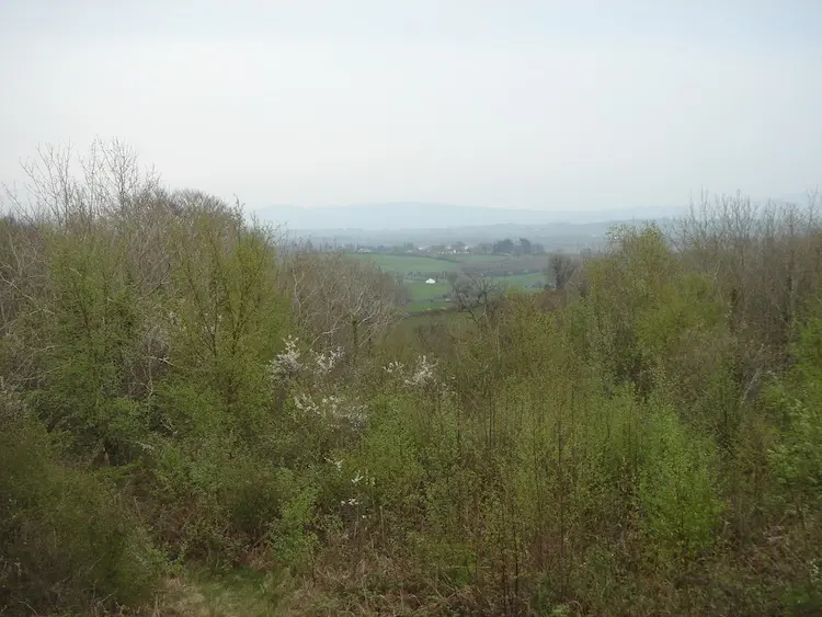 View from inner rampart of Mooghaun hill fort county Clare, Ireland