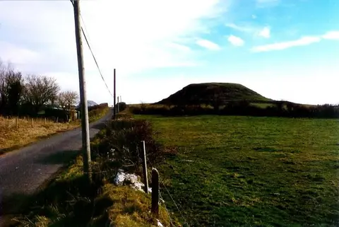 Motte at Dunnamona, Co. Westmeath Large Anglo-Norman motte-and-bailey.