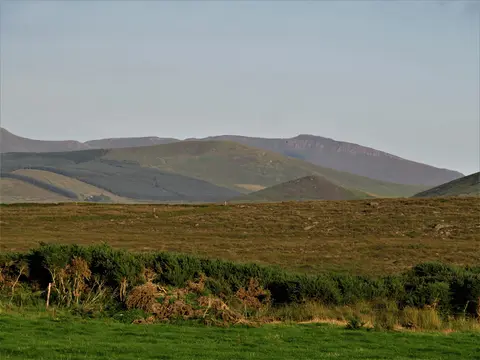 Mountains of the Central Dingle Peninsula including Caherbla (585m), Co. Kerry, Ireland.