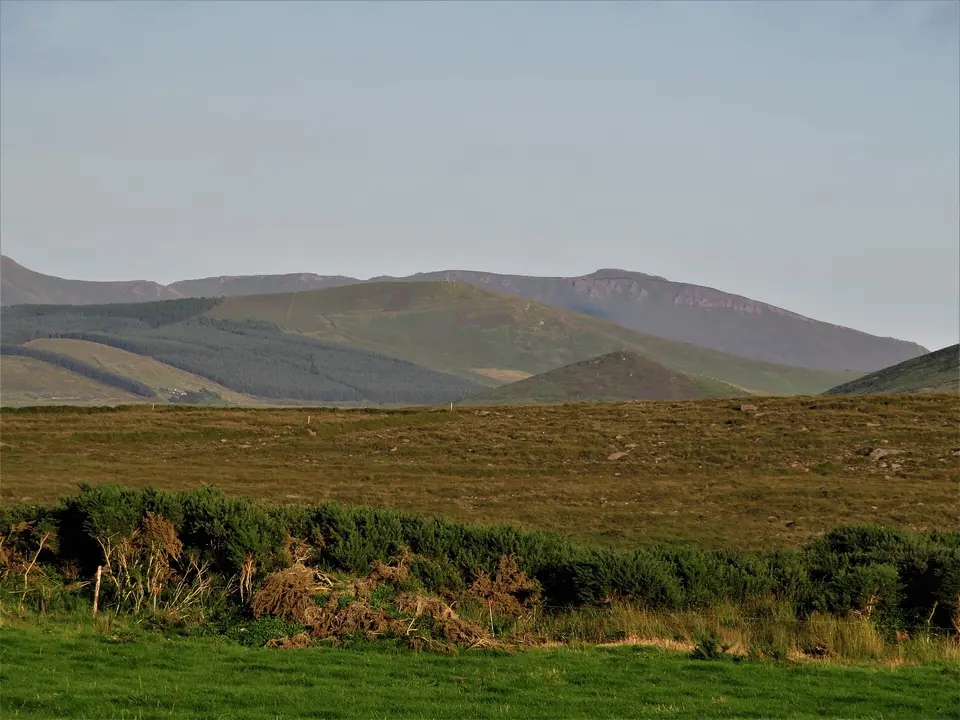 Mountains of the Central Dingle Peninsula including Caherbla (585m), Co. Kerry, Ireland.