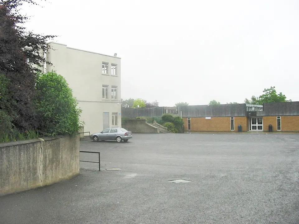 Photo taken by David Malone 13/07/2007 of the yard of Mount Temple School, Dublin.